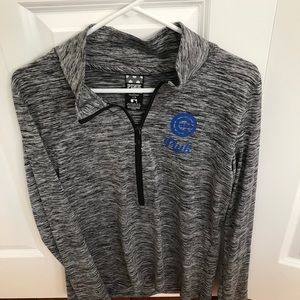 Pink Chicago Cubs quarter zip pullover
